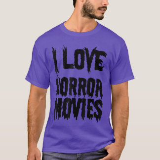 Camiseta Me encantan las películas de terror Chico divertid