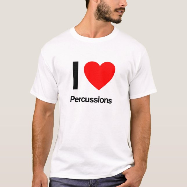 Camiseta me encantan las percusiones (Anverso)