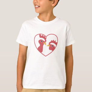 Camiseta Me Encantan Las Pollas Cutas De Pollos En Rooster