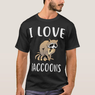 Camiseta Me encantan las RACCONEXIONES Diseño Funny RACCOON