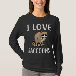 Camiseta Me encantan las RACCONEXIONES Diseño Funny RACCOON