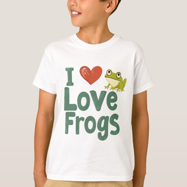 Camiseta Me encantan las ranas (Anverso)