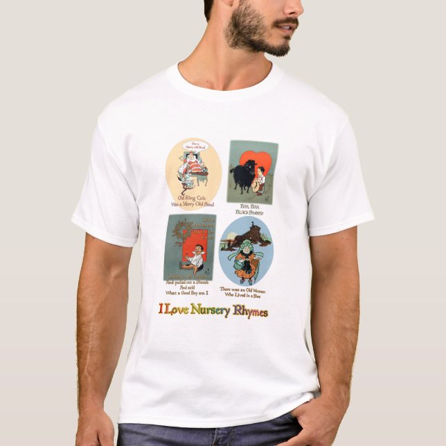 Camiseta Me encantan las rimas de la guardería (#1) (Anverso)