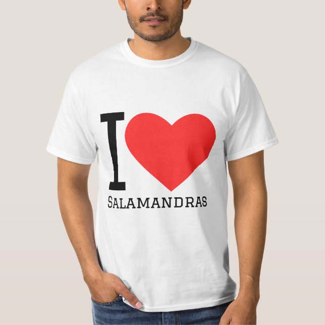 Camiseta Me encantan las salamandras (Anverso)