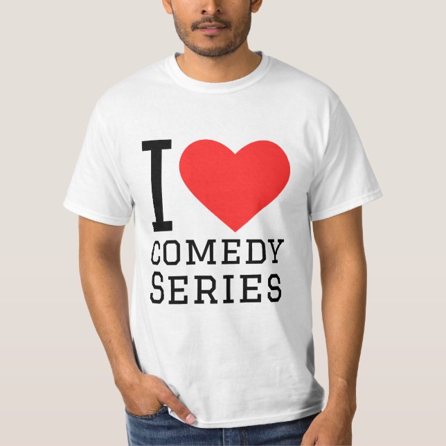 Camiseta Me encantan las series de comedia (Anverso)