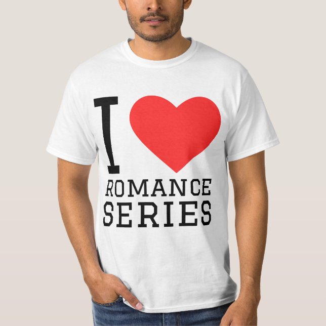 Camiseta Me encantan las series románticas (Anverso)