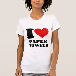 CAMISETA ME ENCANTAN LAS TOALLAS DE PAPEL