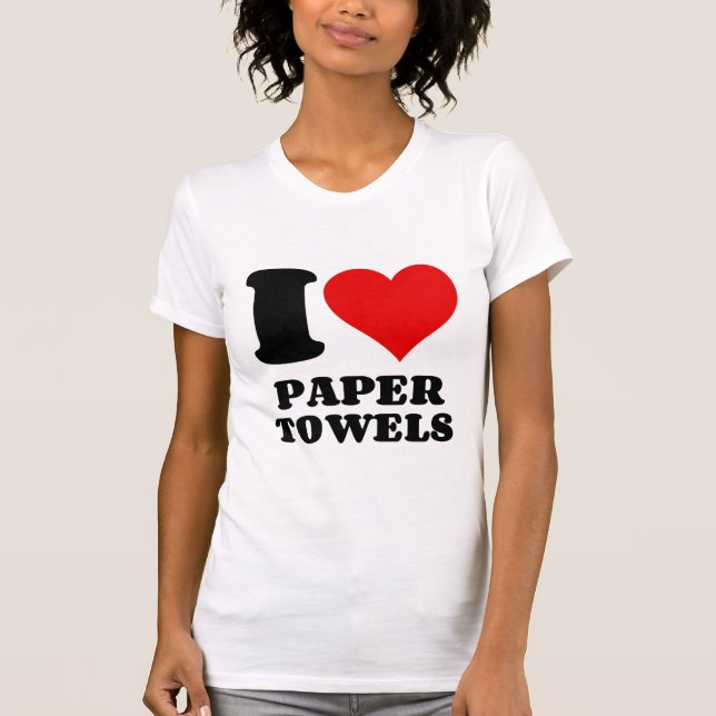 CAMISETA ME ENCANTAN LAS TOALLAS DE PAPEL (Anverso)