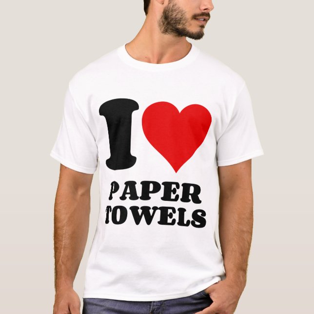 CAMISETA ME ENCANTAN LAS TOALLAS DE PAPEL (Anverso)