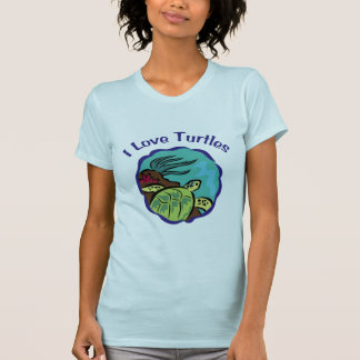 Camiseta Me encantan las tortugas Tees