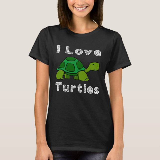Camiseta Me encantan las tortugas tortugas tortugas tortuga (Anverso)