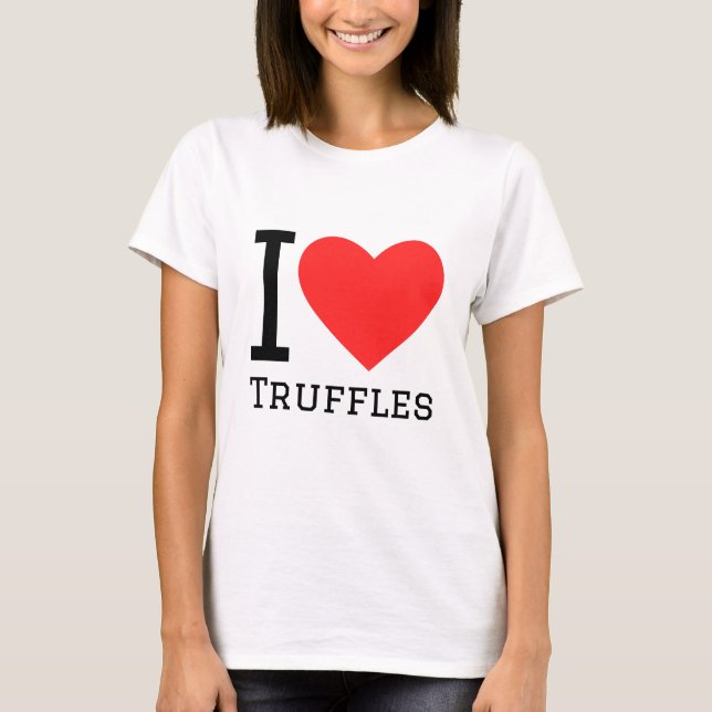 Camiseta Me encantan las trufas (Anverso)