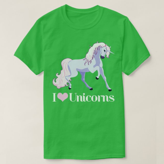 Camiseta Me encantan las Unicornios (Diseño del anverso)