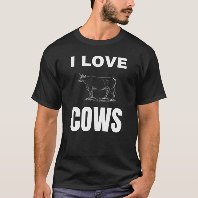 Camiseta Me encantan las vacas (Anverso)