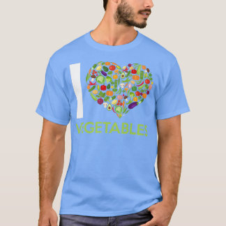Camiseta Me encantan las verduras Hortalizas de frutas Verd