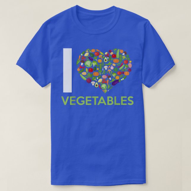 Camiseta Me encantan las verduras Hortalizas de frutas Verd (Diseño del anverso)