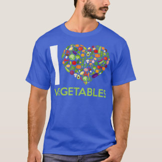 Camiseta Me encantan las verduras Hortalizas de frutas Verd