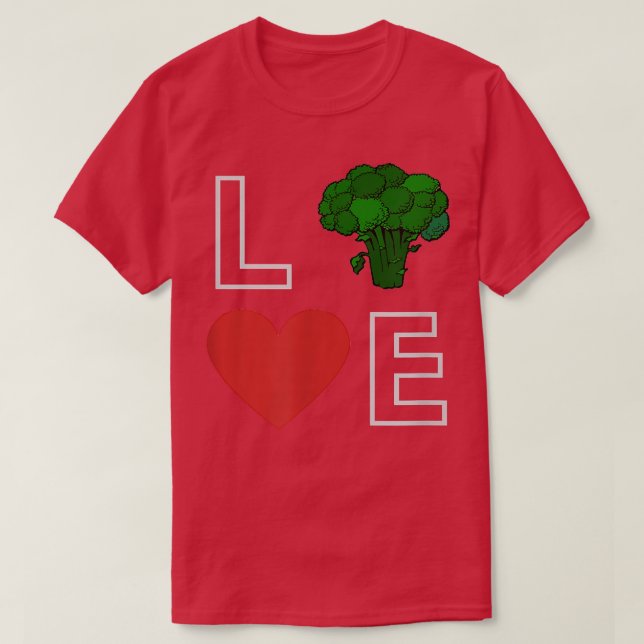 Camiseta Me encantan las verduras, vegetarianas, verdes (Diseño del anverso)
