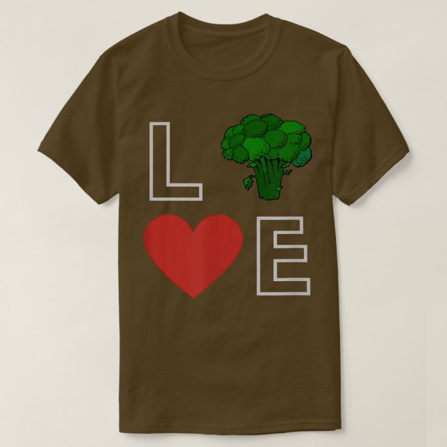 Camiseta Me encantan las verduras, vegetarianas, verdes (Diseño del anverso)