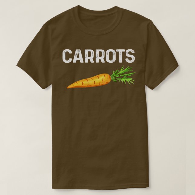 Camiseta Me Encantan Las Zanahorias Graciosas Y El Vegetabl (Diseño del anverso)