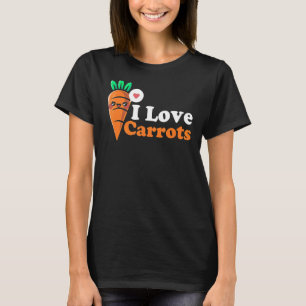 Camiseta Me Encantan Las Zanahorias Vegan De Comida Vegetar