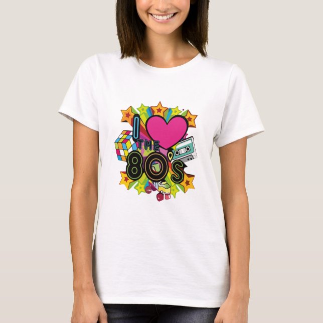Camiseta me encantan los 80 (Anverso)