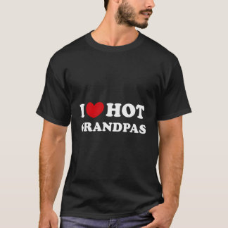 Camiseta Me encantan los abuelitos calientes.