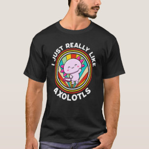 Camiseta Me Encantan Los Ajolotes Retro Camina Mexicano 