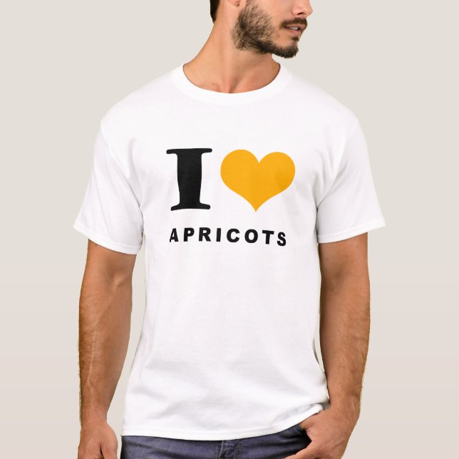 Camiseta Me encantan los albaricoques (Anverso)