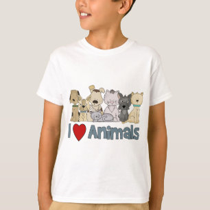 Camiseta Me encantan los animales