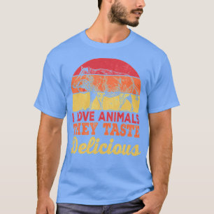 Camiseta Me encantan los animales que saben delicioso 1