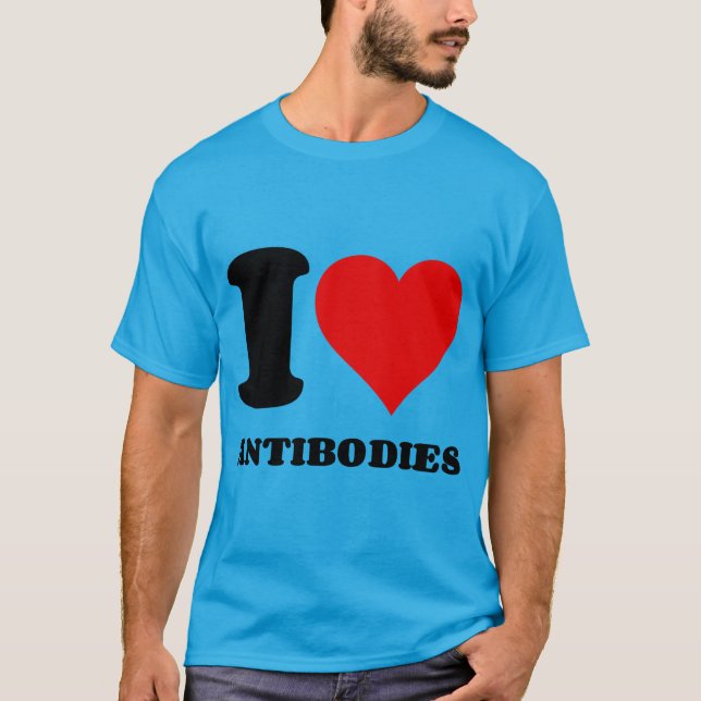 CAMISETA ME ENCANTAN LOS ANTICUERPOS (Anverso)