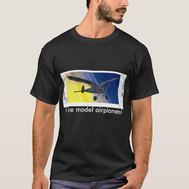 Camiseta - ¡Me encantan los aviones modelo! (Anverso)