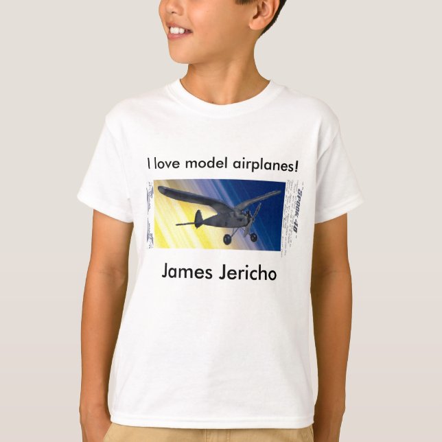 Camiseta - ¡Me encantan los aviones modelo! con el (Anverso)