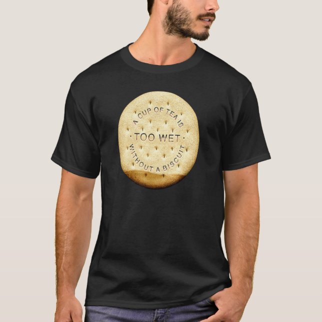 Camiseta Me Encantan Los Biscuits De Té, Té De Dunke Demasi (Anverso)