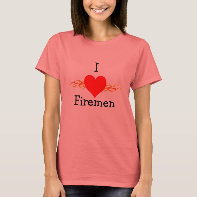 Camiseta Me encantan los bomberos (Anverso)