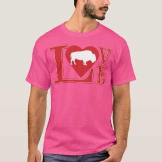 Camiseta Me encantan los búfalos divertidos
