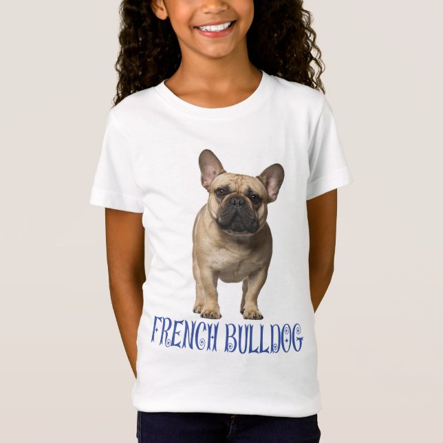 Camiseta Me encantan los Bulldoges franceses cachorros Chic (Anverso)