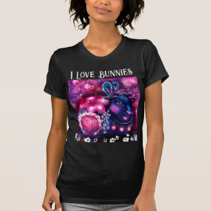 Camiseta Me Encantan Los Bunnies Whimsical Bunny Pintura Ar