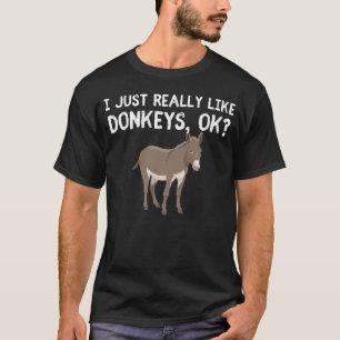 Camiseta Me encantan los burros, ¿vale? Diseño de Donkey Lo