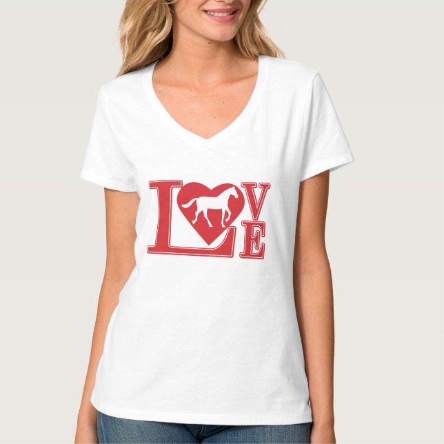 Camiseta Me encantan los caballos (Anverso)