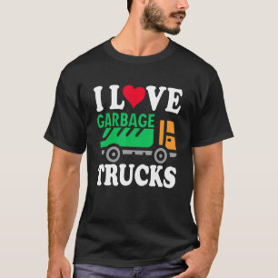 Camiseta Me encantan los camiones de basura reciclando basu
