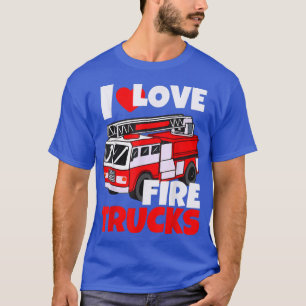 Camiseta Me encantan los camiones de bomberos Futuro bomber