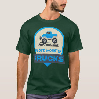 Camiseta Me encantan los camiones monstruo 13