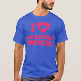 Camiseta Me encantan los Camiones Monstruos para chicas y n