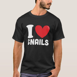 Camiseta Me encantan los caracoles, el mejor regalo de aman