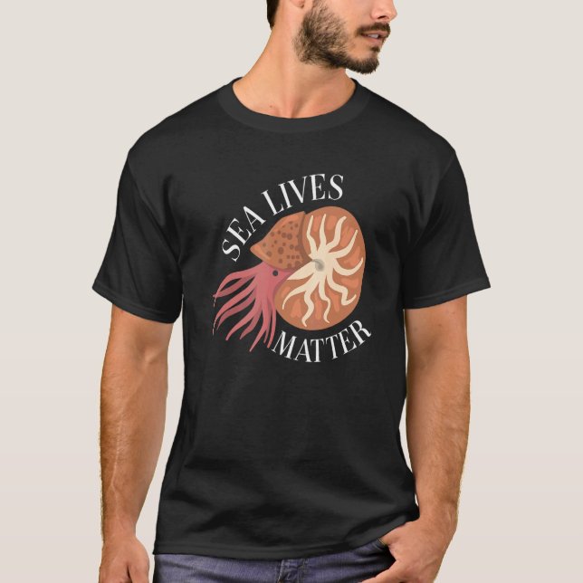 Camiseta Me encantan los Cephalopods mi Espíritu Animales N (Anverso)