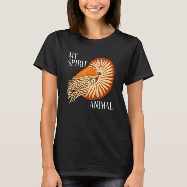 Camiseta Me encantan los Cephalopods mi Espíritu Animales N (Anverso)