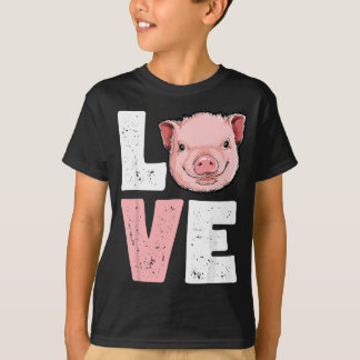Camiseta Me Encantan Los Cerdos Graciosos Las Mujeres Agric