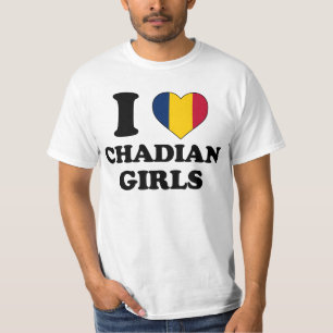 Camiseta Me encantan los Chicas chadianos